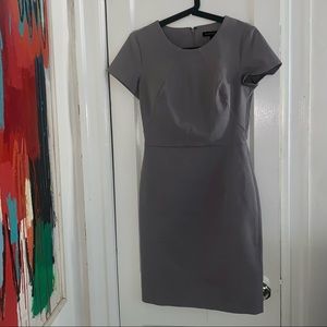 Grey bodycon t-shirt work dress